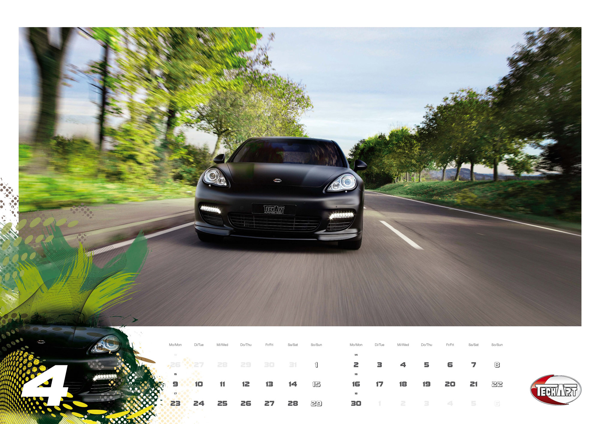 Techart wall calendar
