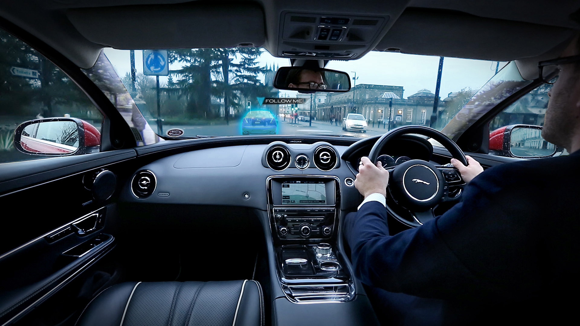 Jaguar Land Rover Urban Windscreen Follow-Me Ghost Car