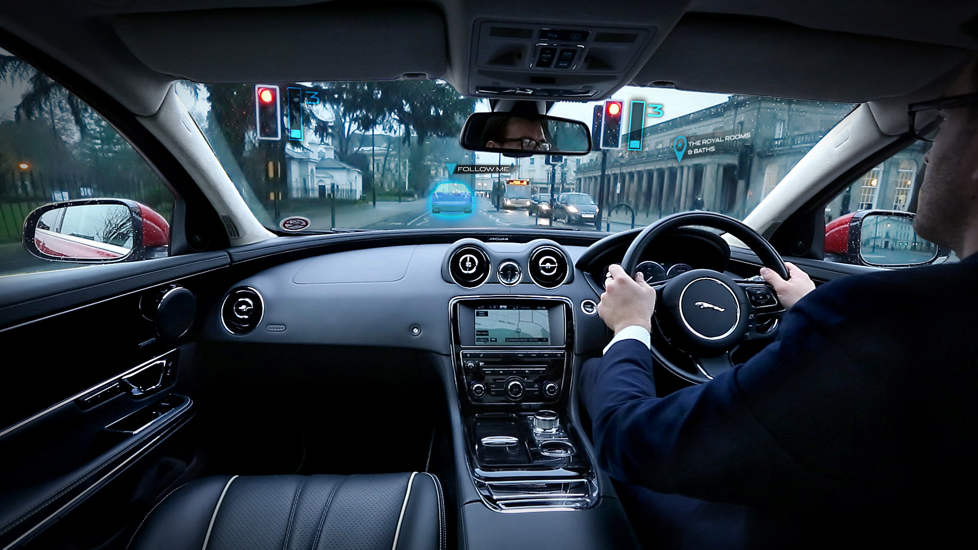 Jaguar Land Rover Urban Windscreen Follow-Me Ghost Car