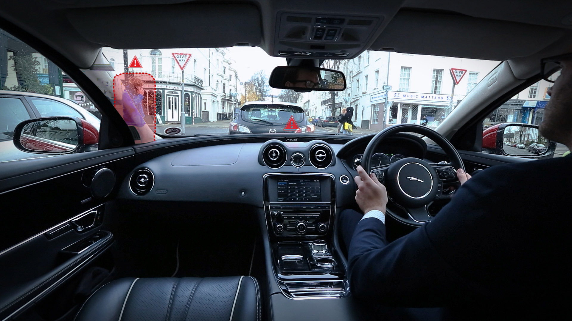 Jaguar Land Rover Urban Windscreen Follow-Me Ghost Car