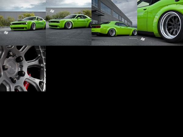 SR Auto Liberty Walk Dodge Challenger Hellcat Green (2015) - picture 1 of 5