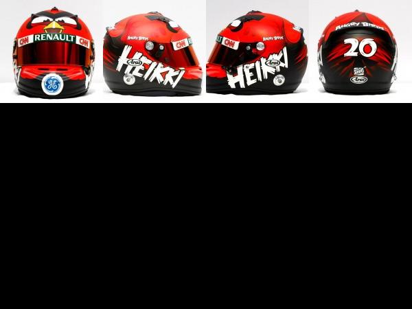 Renault Heikki Kovalainen Angry Birds Helmet (2012) - picture 1 of 4