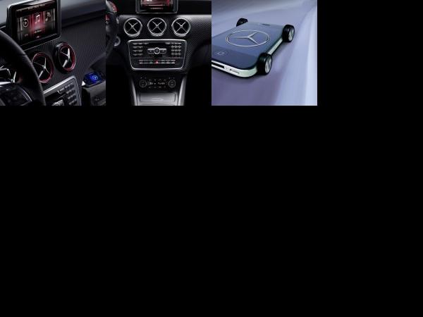 Mercedes-Benz iPhone on wheels - A-Class interior (2012) - picture 1 of 3