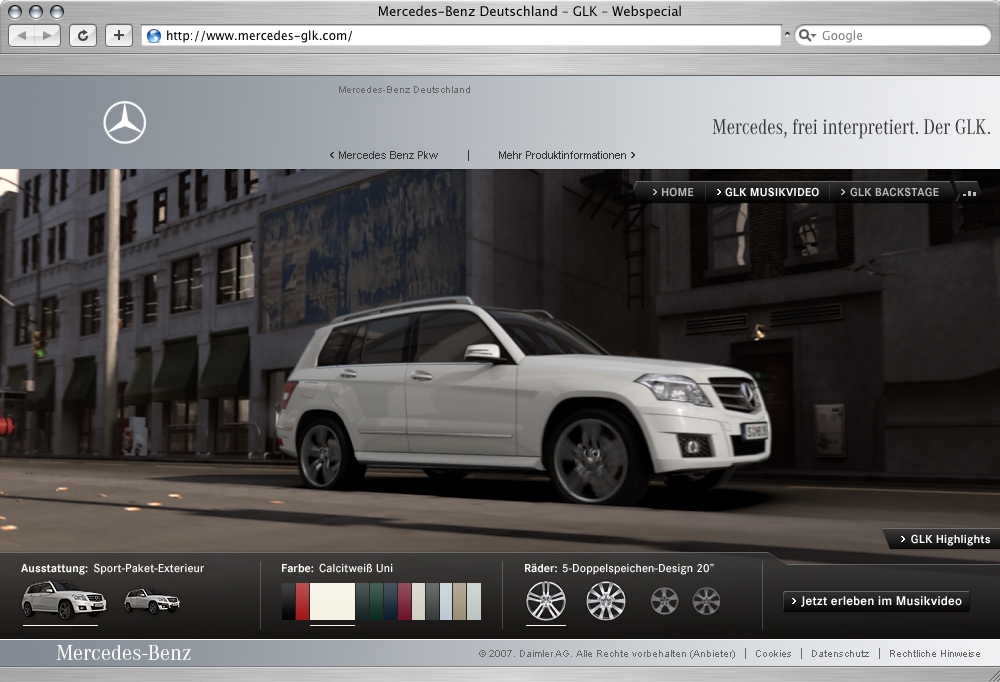 Mercedes-Benz Mercedes Benz Presents an Interactive Web Special