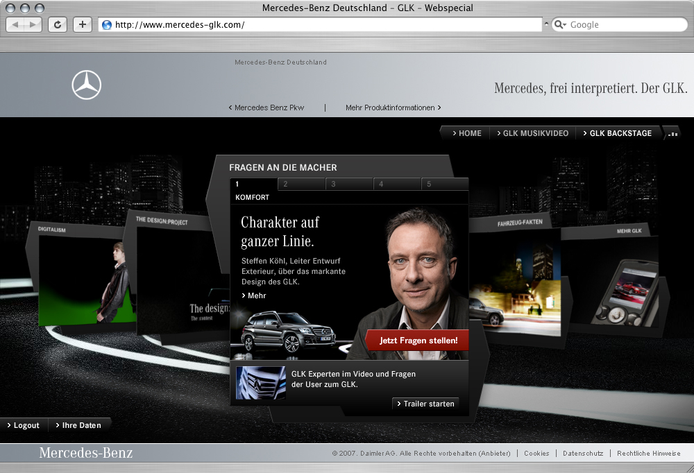 Mercedes-Benz Mercedes Benz Presents an Interactive Web Special