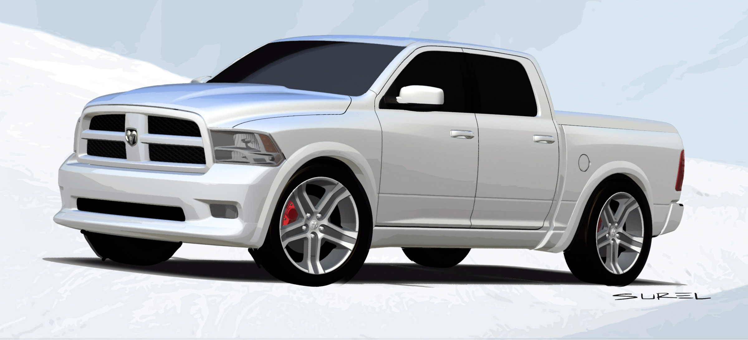 SEMA Mopar Dodge Ram Bianco