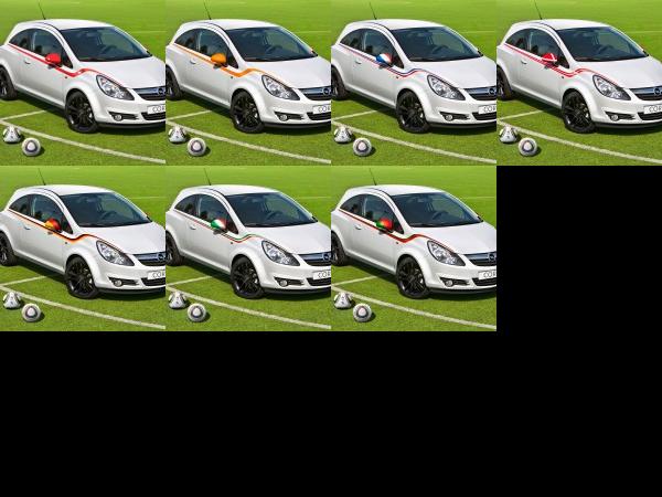 Opel Corsa World Cup Soccer Flag Packs (2010) - picture 1 of 7
