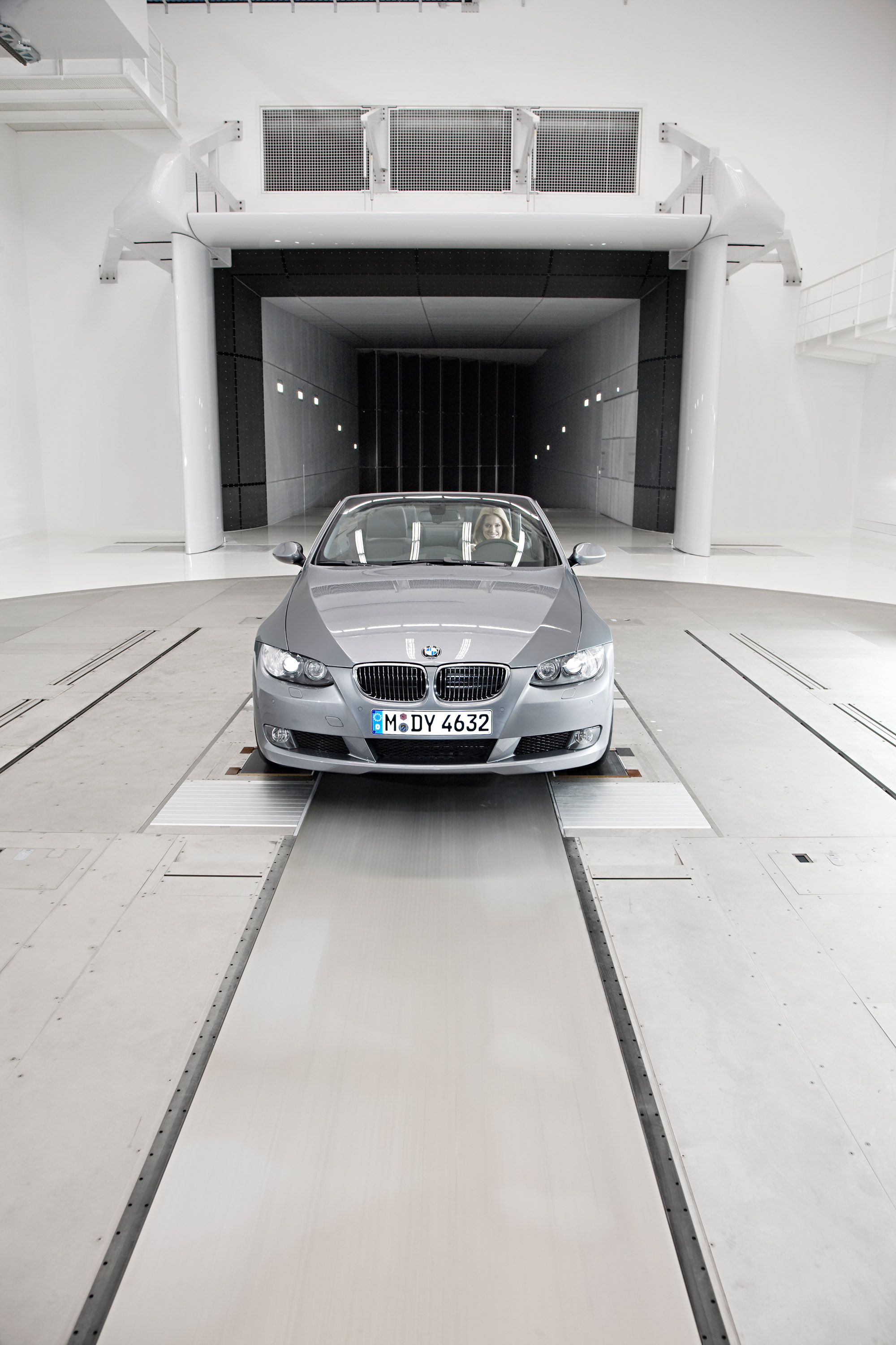 BMW Sylvie van der Vaart in BMW wind tunel