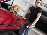 Sylvie van der Vaart in BMW wind tunel (2009)