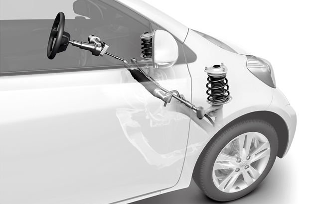 Toyota iQ: Centre take-off steering gear Toyota iQ: Centre take-off steering gear