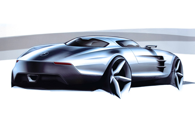 Mercedes-Benz SLS AMG Sketch Mercedes-Benz SLS AMG Sketch