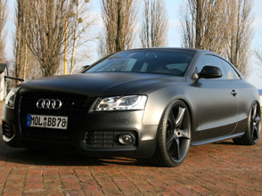 todays batmobile: avus performance audi a5 matt black
