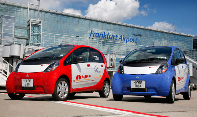 Mitsubishi i-MiEV at Frankfurt airport Mitsubishi i-MiEV at Frankfurt airport