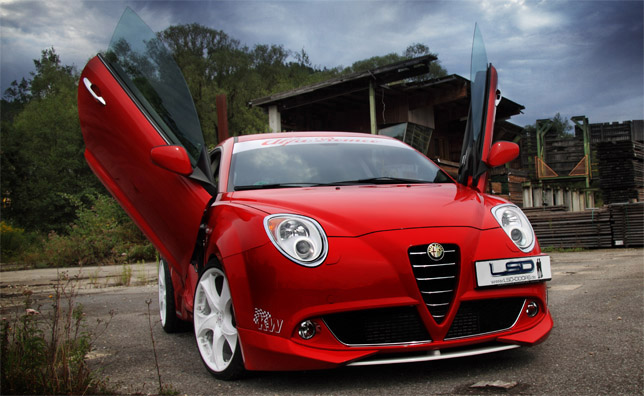 Alfa Romeo MiTo with LSD gull-wing doors Alfa Romeo MiTo with LSD gull-wing doors
