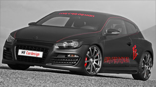 mr car design black rocco - an exclusive vw scirocco