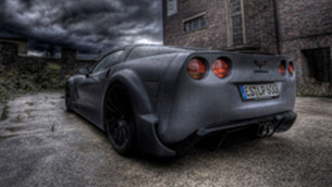 loma presents corvette c6 blackforceone - an undercover jet-fighter