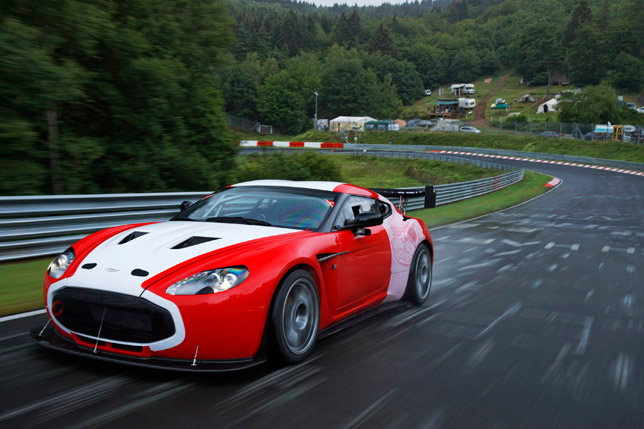 Aston Martin V12 Zagato at the Nurburgring Aston Martin V12 Zagato - Zag