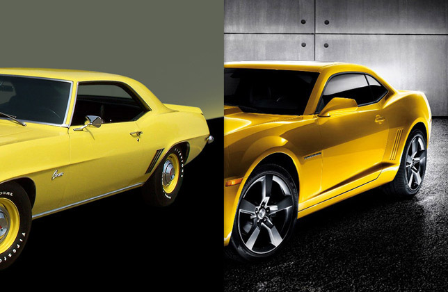 1969 zl1 Camaro and 2011 Camaro SS (side and rear) 1969 zl1 Camaro and 2011 Camaro SS (side and rear)