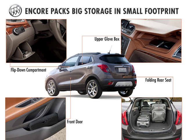 2013 Buick Encore Small Luxury Crossover now with more storage space 2013 Buick Encore Small Luxury Crossover now with more storage space