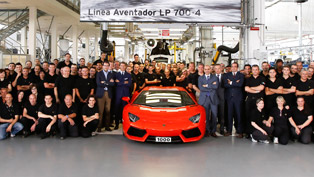 1 000th lamborghini aventador lp 700-4 produced  