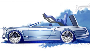bentley mulsanne convertible concept sketches revealed  