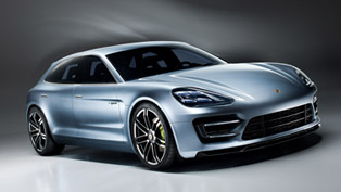 glimpse of the new porsche panamera sport turismo concept car  