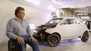 fiat 500 café racer exudes passion and love [video]