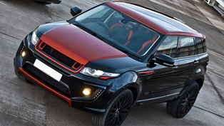 full of style and charisma: kahn range rover evoque rs250 vesuvius edition  