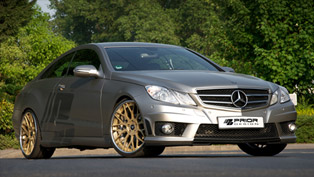 prior design mercedes-benz e-class c207 with enhanced aerodynamics  