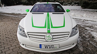 mercedes-benz cl 500 foliation by wrap works  