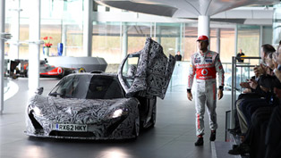 mclaren shows p1 prototype driven by jenson button 