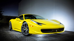 vorsteiner ferrari 458 italia exudes perfect stance in striking color