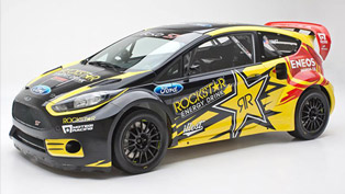 2013 tanner foust ford fiesta st rockstar energy drink car unveiled 