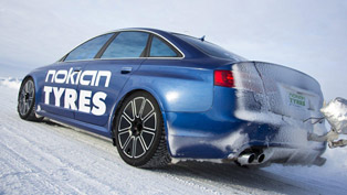 nokian tyres audi rs6 - 335.7 km/h on ice [video]