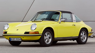 classic mini and porsche 911 for 50th anniversary
