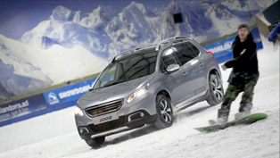 peugeot 2008 crossover climbs the tamworth snowdome