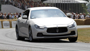 maserati ghibli makes uk debut at goodwood festival of speed