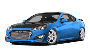 hyundai and bisimoto to create 1000 hp sema show genesis coupe 