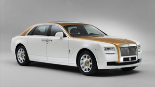 rolls-royce ghost golden sunbird unveiled on facebook