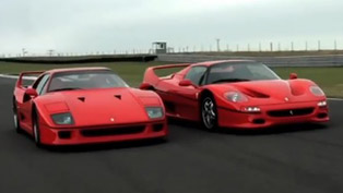 ferrari f40 vs f50 [video]