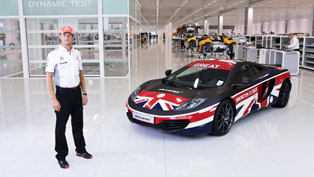 mclaren and jenson button launch mclaren great 12c 