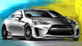 hyundai prepares legato concept genesis coupe for sema