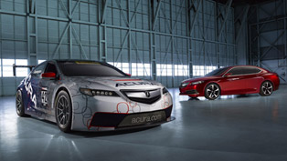 2015 acura tlx prototype and tlx gt race car debut at naias