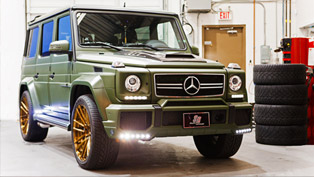 brabus mercedes-benz amg g63 gets military green exterior and adv1s