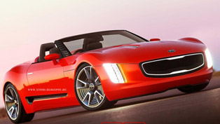 kia gt4 stinger convertible concept [render]