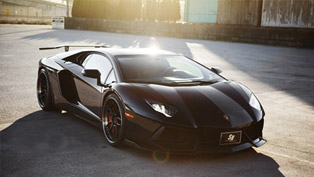 lamborghini aventador is the black bull 