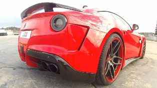 ferrari f12 berlinetta novitec rosso n-largo [videos]