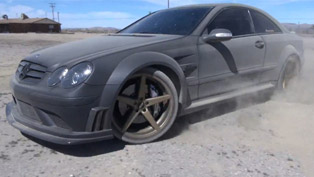 mercedes-benz clk black series c209 - drift and donuts [video]