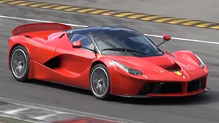 ferrari laferrari xx prototype at the monza race track
