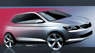 skoda teases 2015 fabia with design sketch 